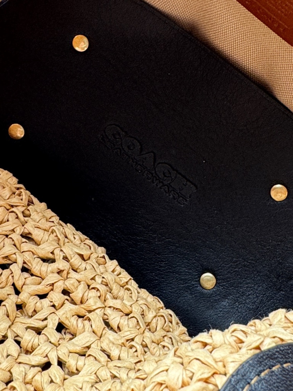 ☀️SALE!!☀️ Coach Straw and Leather Tote - Picture 6 of 8
